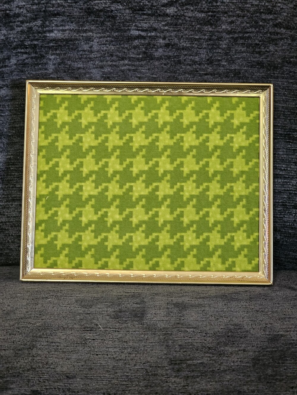 Framed 1970s Fabric